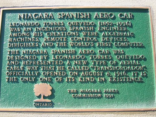 Placa conmemorativa en Ni�gara