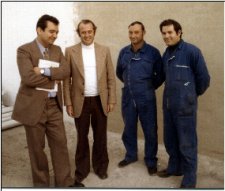 Francisco Monta��s junto a Jos� Jim�nez y Rafael Mara��n