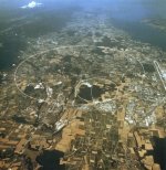 Vista aérea del CERN y de la región circundante Vista aérea del CERN