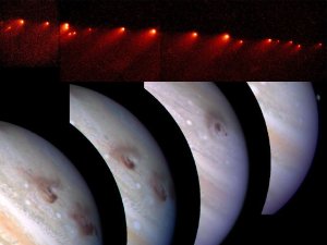 El cometa Shoemaker-Levy y las señales de su impacto en Júpiter